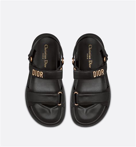 dior sandles black|Dior ladies sandals.